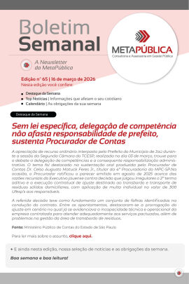 Imagem da notícia BOLETIM SEMANAL Nº 65 - 16 DE MARÇO DE 2026